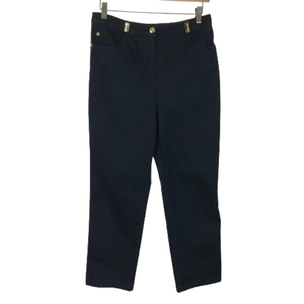 Womens Size 8 8x29 St. John Sport by Marie Gray Blue High Rise Straight Leg Jean